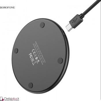 Borofone belaidis įkroviklis - juodas (15W) Borofone belaidis įkroviklis - juodas (15W)
