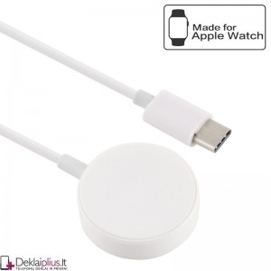 Magnetinis pakrovėjas Apple Watch laikrodžiams type-c laidas 1 m.