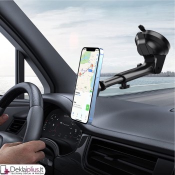 Automobilinis telefono laikiklis -  magnetinis (tvirtinamas prie lango) 