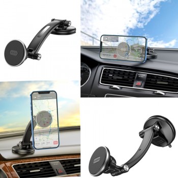Automobilinis telefono laikiklis -  magnetinis (tvirtinamas prie lango) 