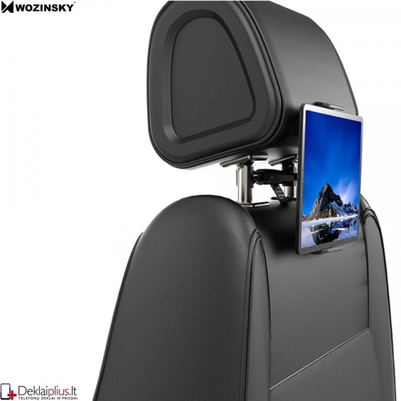Wozinsky auto planšetės-telefono laikiklis (tvirtinamas prie galvos atlošo) nuo 4.7 iki 11 colių Wozinsky auto planšetės-telefono laikiklis (tvirtinamas prie galvos atlošo) nuo 4.7 iki 11 colių