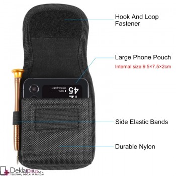 Dėklas prie diržo sulankstomiems telefonams (vidiniai matmenys 7 cm X 9 cm X 2 cm) Dėklas prie diržo sulankstomiems telefonams (vidiniai matmenys 7 cm X 9 cm X 2 cm)